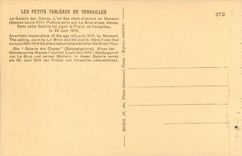 CPA Les Petits Tableaux de Versailles La Galerie des Glaces