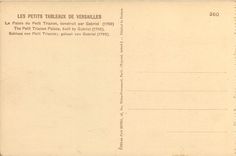 CPA Les Petits Tableaux de Versailles Le Palais du Petit Trianon