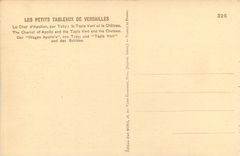 CPA Les Petits Tableaux de Versailles Le Char d'Apollon le Tapis Vert et le Chateau