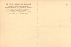 CPA Les Petits Tableaux de Versailles Perspective des Marches de Latone le Bassin de Latone le Tapis