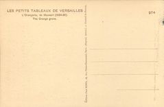 CPA Les Petits Tableaux de Versailles L'Orangerie