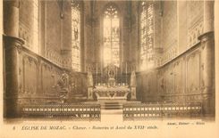 CPA Eglise de Mozac Choeur Boiseries et Autel 
