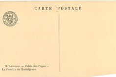 CPA Avignon Palais des Papes La Fenetre de l'Indulgence 