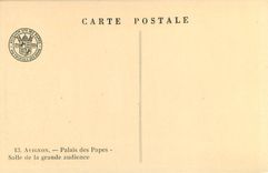 CPA Avignon Palais des Papes Salle de la Grande audience 