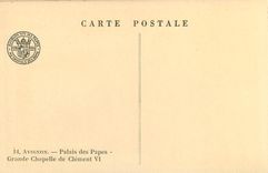 CPA Avignon Palais des Papes Grande Chapelle de Clement VI 