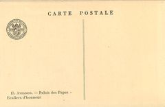 CPA Avignon Palais des Papes Escaliers d'Honneur 