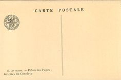 CPA Avignon Palais des Papes Galeries du Conclave 