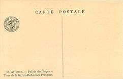 CPA Avignon Palais des Papes Tour de la Garde Robe Les Fresques 