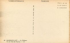 CPA Rambouillet Le Chateau Vu de L'Ile des Festins 