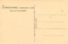 CPA La Douce France Chateaux de la Loire Chateau de Villandry