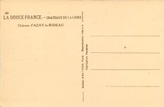 CPA La Douce France Chateaux de la Loire Chateau d'Azay le Rideau 
