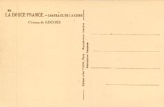 CPA La Douce France Chateaux de la Loire Chateau de Loches 