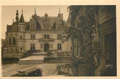 CPA La Douce France Chateaux de la Loire Le Chateau de Chenonceaux Aile Thomas Bohier et detail de l