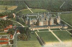 CPA Chambord L et C Le Chateau vu d'avion 