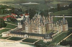 CPA Chambord L et C Le Chateau vu d'avion 