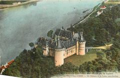 CPA Les Grands Chateaux des Bords de la Loire Chaumont sur Loire Le Chateau et la Loire vus d'avion 