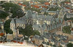 CPA Blois L et C Le Chateau Mon hist vu d'avion 