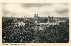 CPA Paris Panorama vers la Cite 