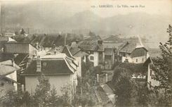 CPA Samoens La Ville vue du Parc 