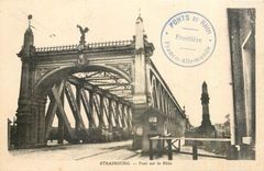 CPA Strasbourg Pont sur le Rhin 