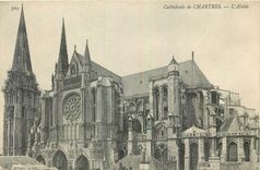 CPA Cathedrale de Chartres l'Abside 