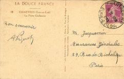 CPA Chartres Eure et Loir La Porte Guillaume Tabac