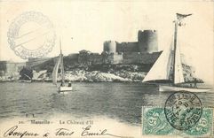 CPA Marseille Le Chateau d'If Bateaux