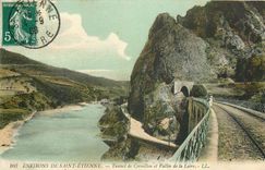 CPA Envrons de Sainte Etienne Tunnel et Vallee de la Loire 