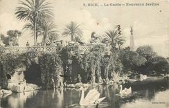 CPA Nice La Grotte Nouveaux Jardins 