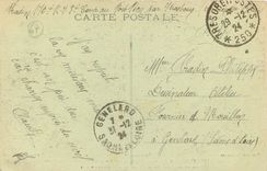 CPA Strassbourg Les Statues des trois Empereurs de la facade de l'Hotel des Postes  