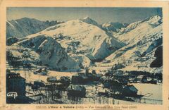 CPA L'Hiver a Valloire Vue Generale et le Crey Rond 