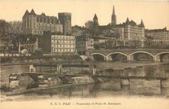 CPA Pau Panorama et Pont de Jurancon 