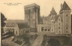 CPA Pau Le Chateau Facade Principale 