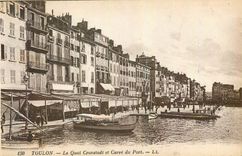 CPA Toulon Le Quai Cronstadt et carre du Port 