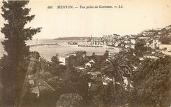 CPA Menton Vue prise du Garavan 