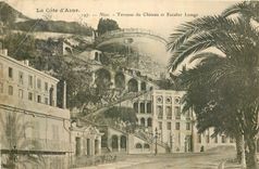 CPA La Cote d'Azur Nice Terrasse du Chateau et Escalier Lesage 