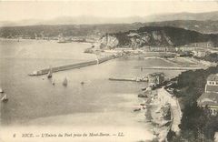 CPA Nice l'Entree du Port prise du Mont Boron 