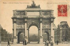 CPA Paris L'Arc de Triomphe Place du Carrousel 