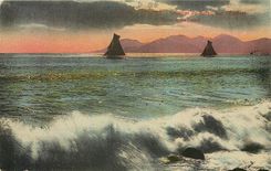 CPA Cannes Coucher de Soleil sur l'Esterel 