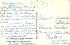 CPA Toulouse Le Clocher des Cordeliers et Basiliques St Sernin vus de la Galerie du Clocher des Jaco