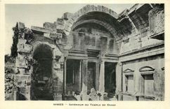 CPA Nimes Interieur du Temple de Diane 