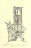 CPA Larchant Eglise Saint Mathurin la Tour 