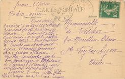 CPA Cote d'Azur Juan les Pins l'Escalier au mouillage a travers les Pins 