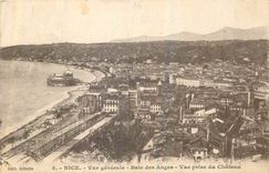 CPA Nice Vue generale Baie des Anes Vue prise du Chateau 