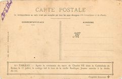 CPA Apres la ceremonie du sacre de Charles VII dans la cathedrale de Reims