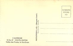 CPA l'Auvergne Chatel Guyon Vallee des Prades le Roc Errant 
