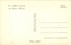 CPA Elbeuf S Mme Les Rochers d'Orival 