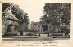 CPA Fontenay les Bois S et O Entree du Chateau 