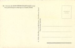 CPA Emvirons de Saint Etienne Rochetaillee Loire Vue panoramique du Barrage du Gouffre d'Enfer 