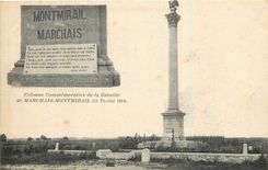 CPA Colonne Commemorative de la Bataille de Marchais Montmirail  1814 Militaria